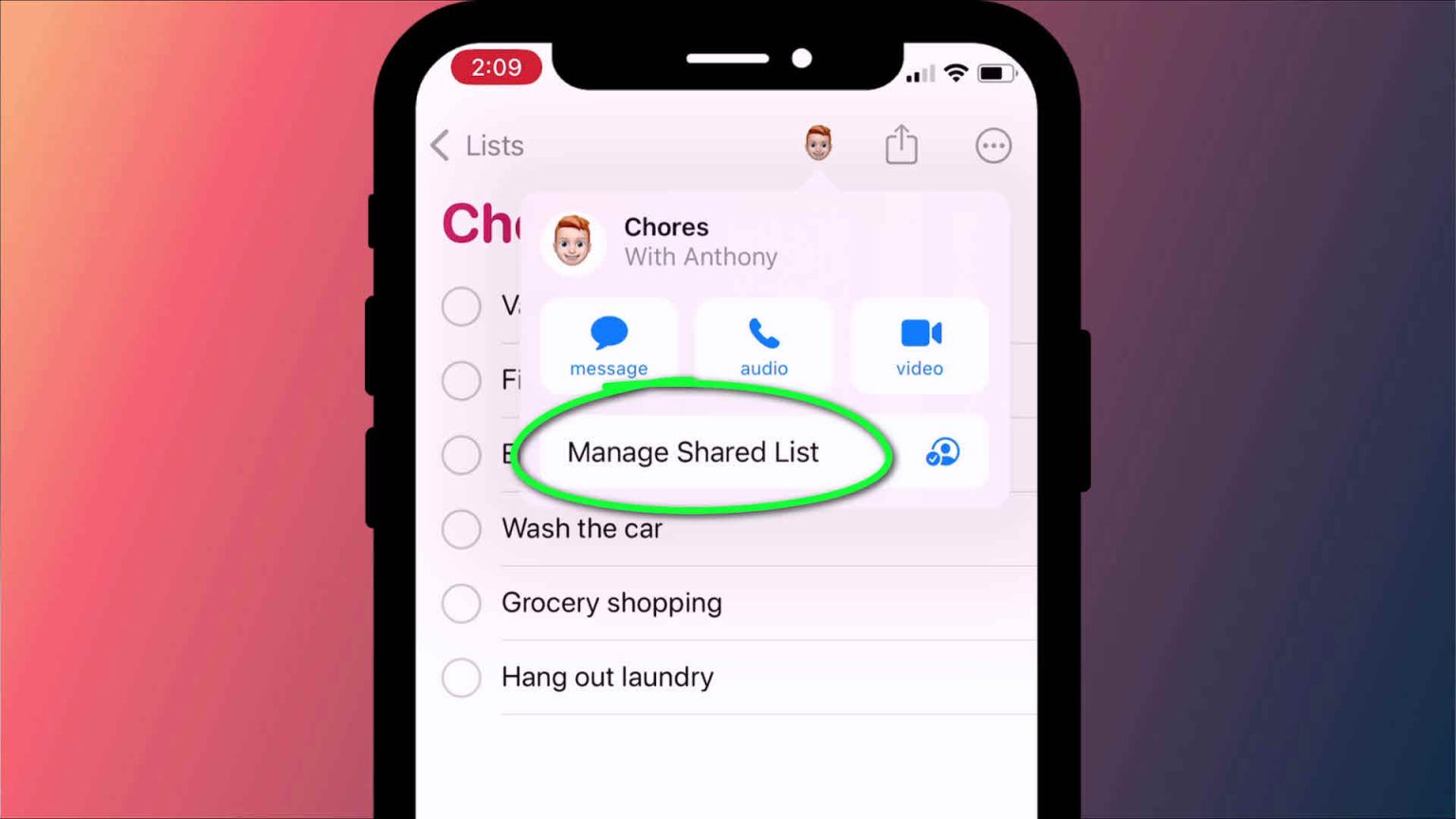 How to share a Reminder on iPhone, iPad and Mac